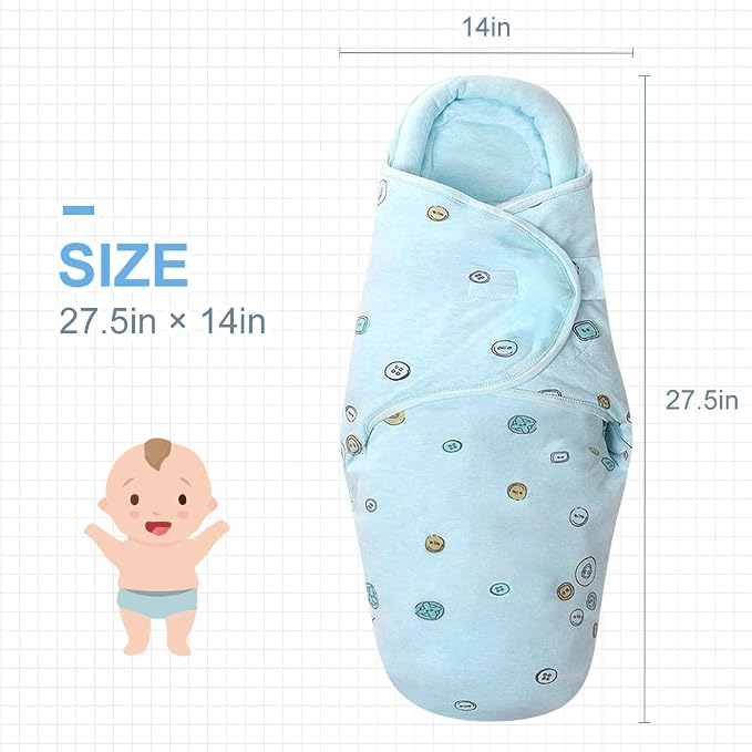 Premium Soft Cotton Baby Swaddle Blankets, Unisex Baby Blanket Wrap - Image 2
