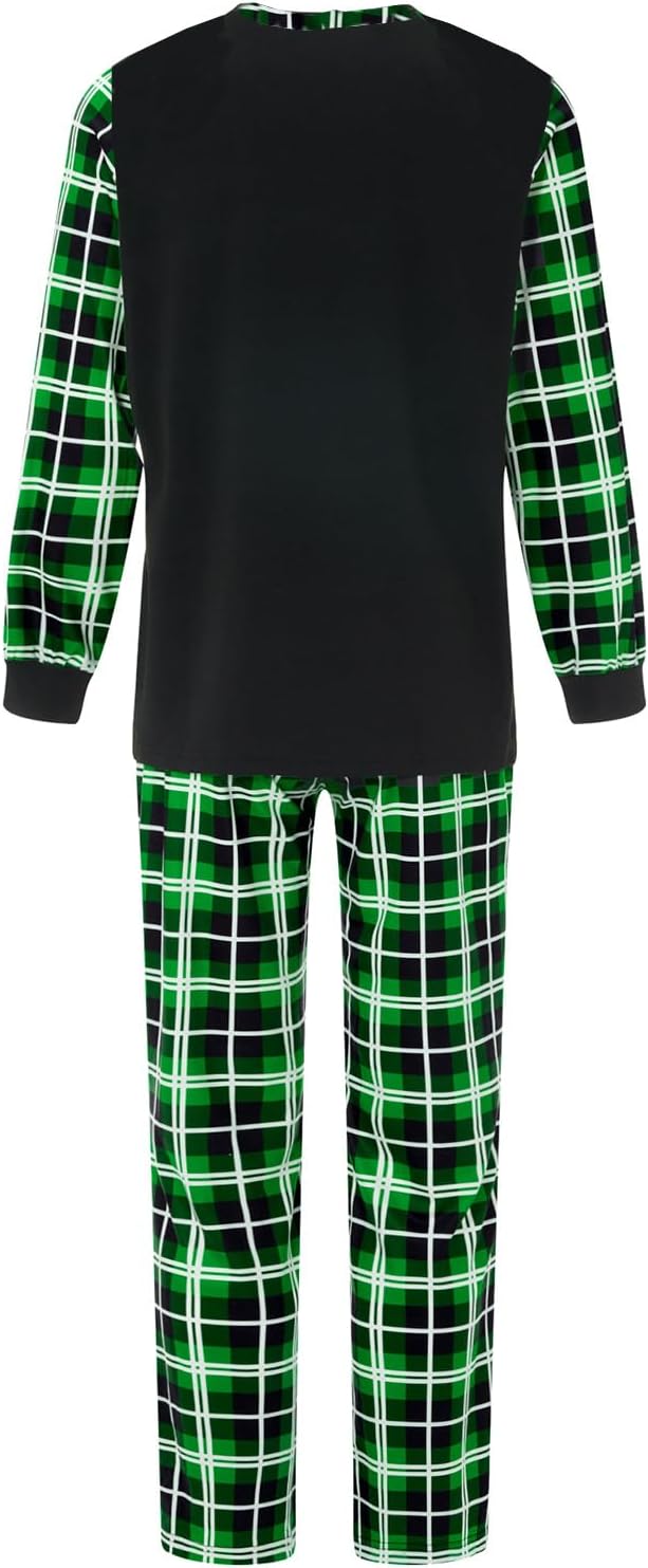 Awoscut Christmas Family Matching Pajamas Christmas Pjs Holiday Nightwear - Image 4