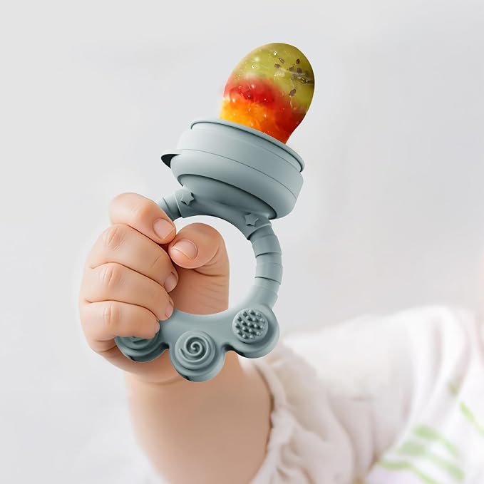 2 Pack Baby Fruit Food Feeder+Breastmilk Popsicle Molds, Baby Teethers - Image 5