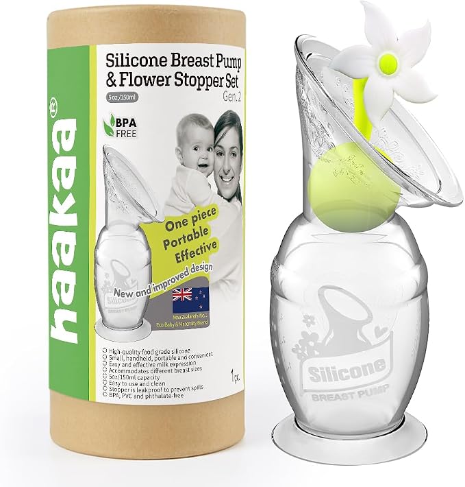 Haakaa Manual Breast Pump Silicone Breast Pump Milk Saver Milk Pump by haakaa