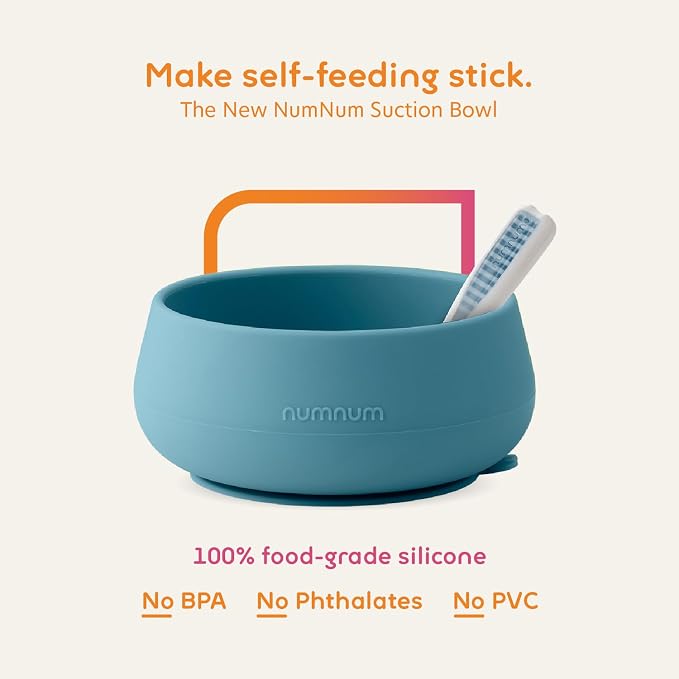 NumNum Baby Bowl & 2 Pack GOOtensils Baby Spoons, Suction Bowls - Image 2