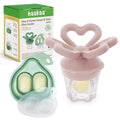 Haakaa Clover Baby Fruit Feeder Teether & Mini Freezer Nibble Tray – BPA-Free by haakaa