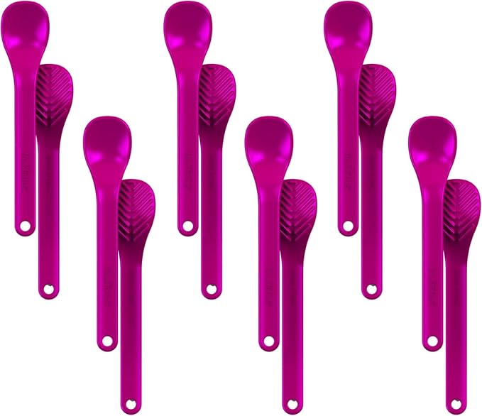 TalkTools Wee Textured Magenta Spoons | Provides oral awareness during feeding by TalkTools