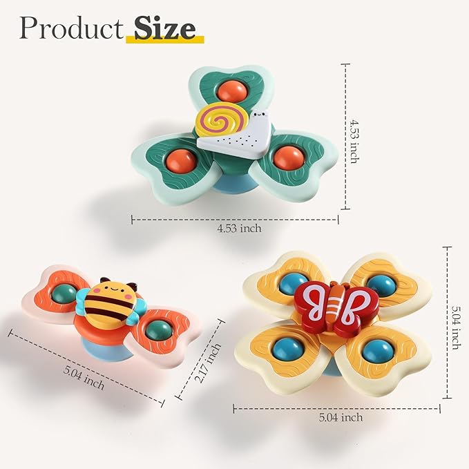 ALASOU 3PCS Suction Cup Spinner Toys - Image 7