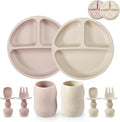 PandaEar Silicone Baby Feeding Set, 2 Pack by PandaEar