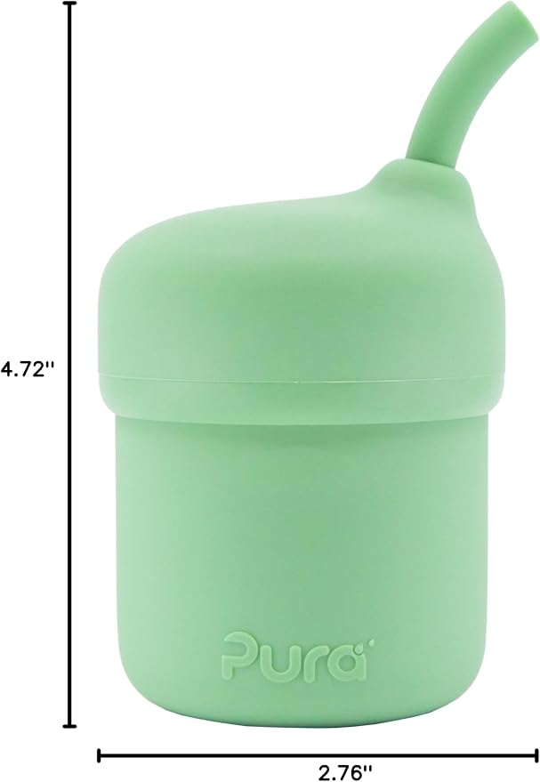 Pura my-my Silicone Straw Cup| Spill Proof, Food Grade Silicone, Plastic-Free | - Image 6