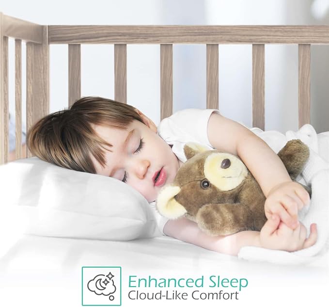Nestl 2 Pack Toddler Pillow for Sleeping 13 x 18, Small Kids Pillow for Travel - Image 6