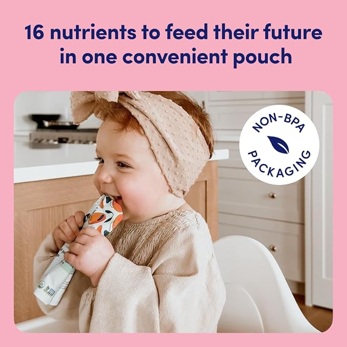Cerebelly Organic Baby Food Pouches, Spinach Apple Sweet Potato Purees - Image 5