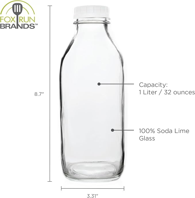 Fox Run Glass Classic Milk Bottle - Image 6