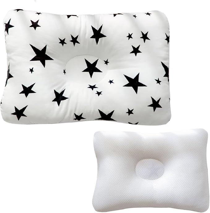 Unisex Pillow 13x9x2, Hypoallergenic Airmesh Breathable Cool 100% Cotton by LUXHOUSE