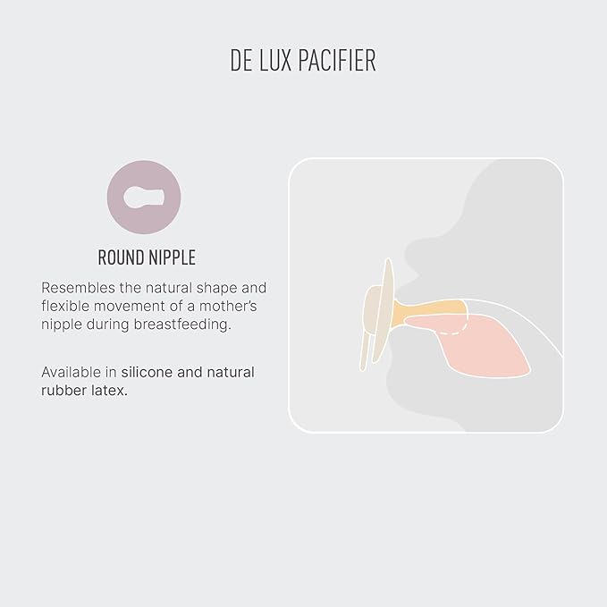 BIBS De Lux Baby Pacifier 2-Pack | Made in Denmark | BPA Free Dummy Soother - Image 3