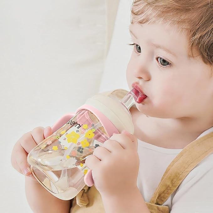 Baby Sippy Cup 240ml/8oz, Toddler Water Drinking Bottle - Image 5