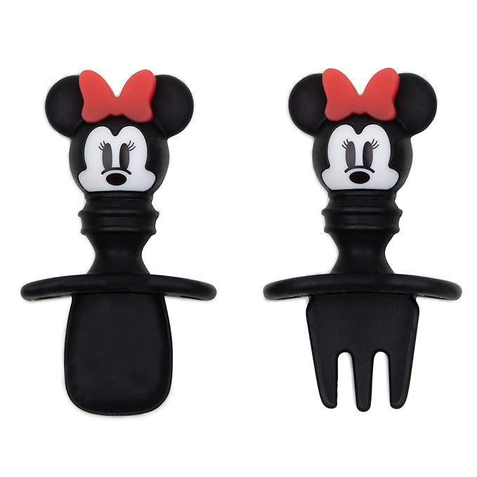 Bumkins Disney Baby Utensils Set, Chewtensils Silicone Spoons by Bumkins