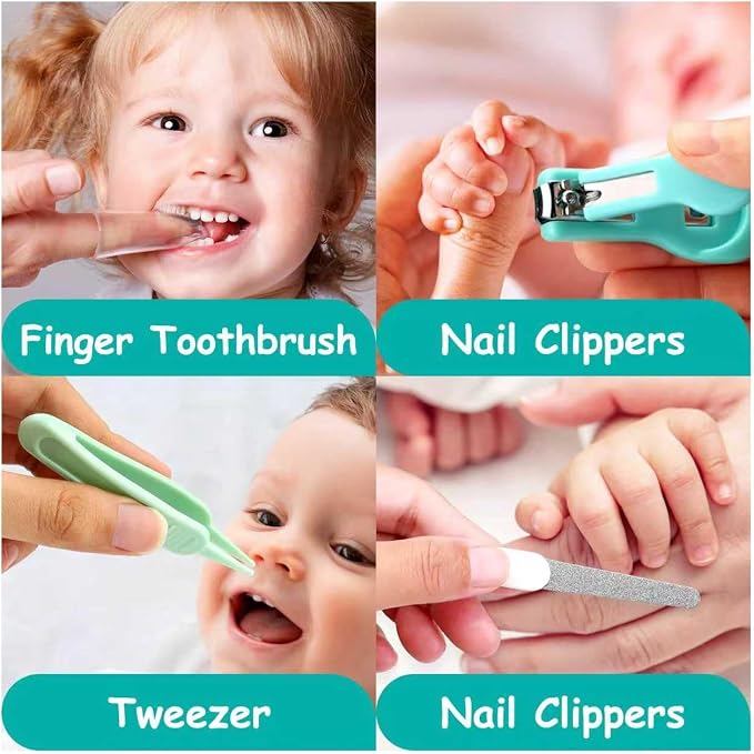 Baby Healthcare and Grooming Kit, 20 in 1 Portable Baby Safety Care Set - Image 5
