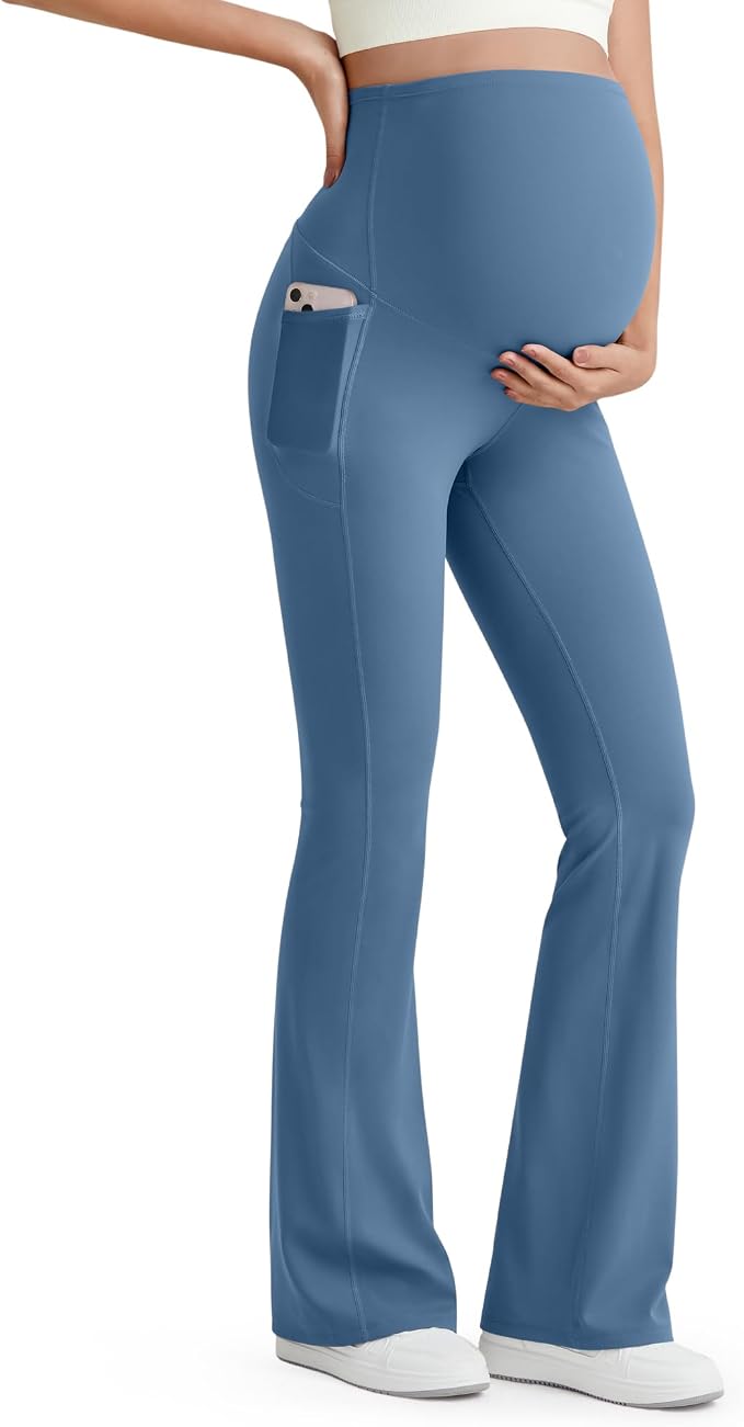 G4Free BareFeel Maternity Flare Leggings by G4Free
