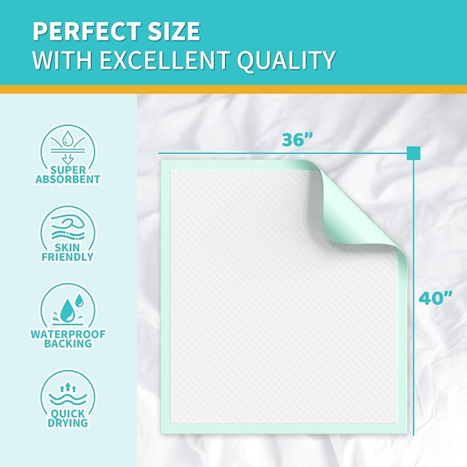 Disposable Bed Pads 40x36 Inch - Image 2