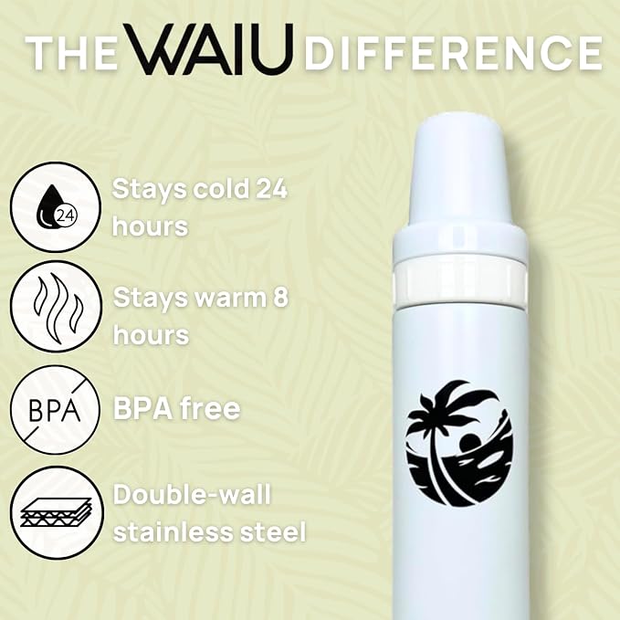 Versatile Waiu Insulated Baby Bottle | 4 oz & 6 oz Sizes | Keeps Drinks Hot - Image 3