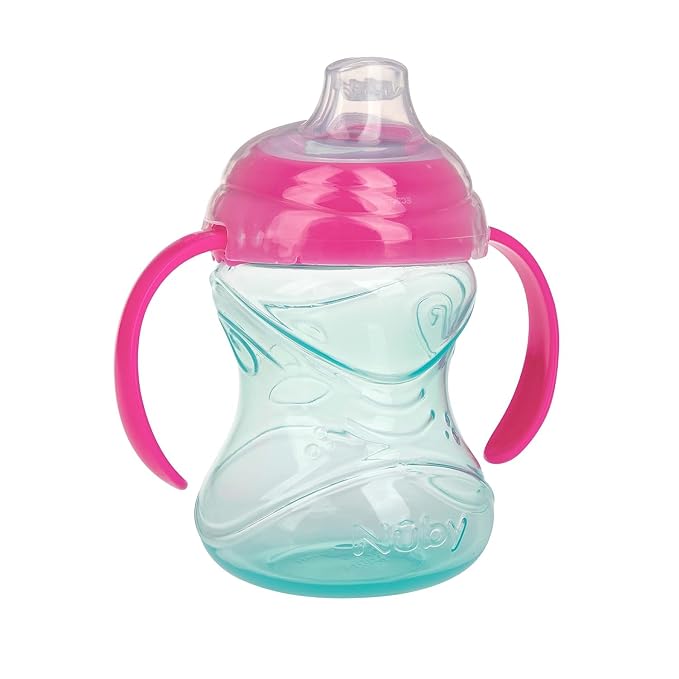 Nuby Clik-It Grip N' Sip Soft Spout No-Spill Training Sippy Cup - 10 oz - 4+ - Image 8