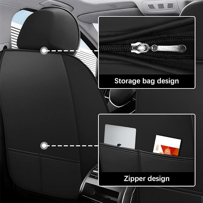 Leather Seat Cover for Ford Edge 2010-2026, Waterproof Soft Seat Covers - Image 3