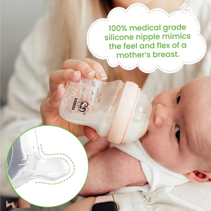 Haakaa Generation 3. Silicone Baby Bottle Nipples, Orthodontic, Anti-Colic - Image 2