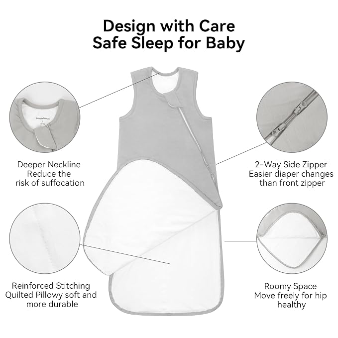 BubblePanda Rayon Made from Bamboo Sleep Sack 18-24 Months 0.5 Tog Soft - Image 3