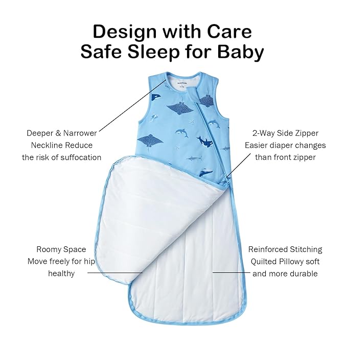 BubblePanda Rayon Made from Bamboo Sleep Sack 12-18 Months 0.5 Tog Soft - Image 3