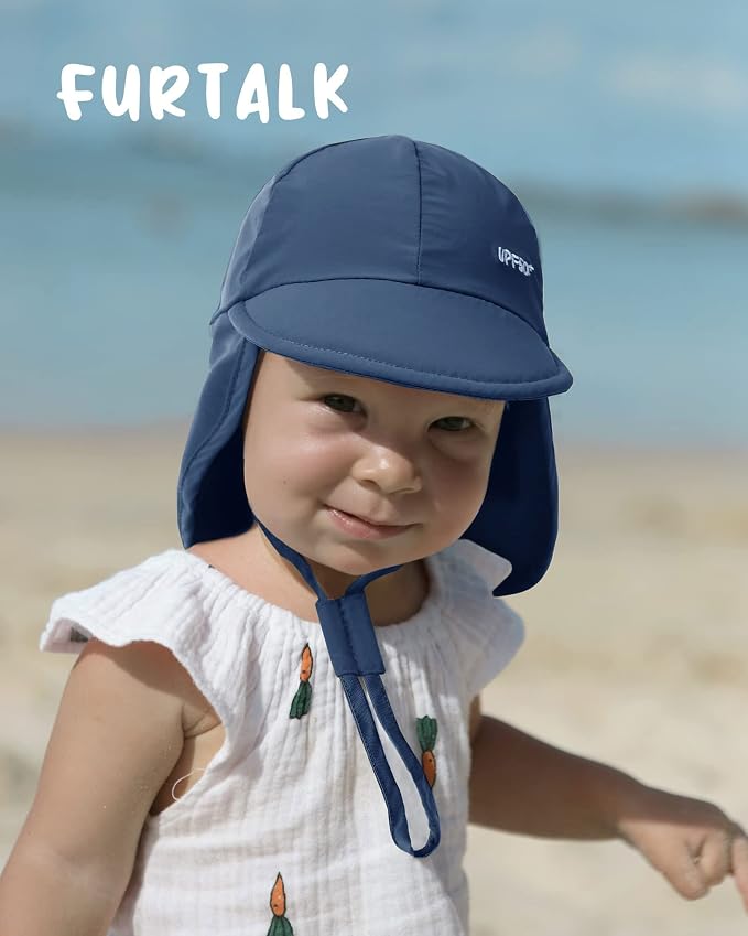 FURTALK Baby Sun Hat Girls and Boys Summer Beach Swim Hat Essentials UPF 50+ - Image 6