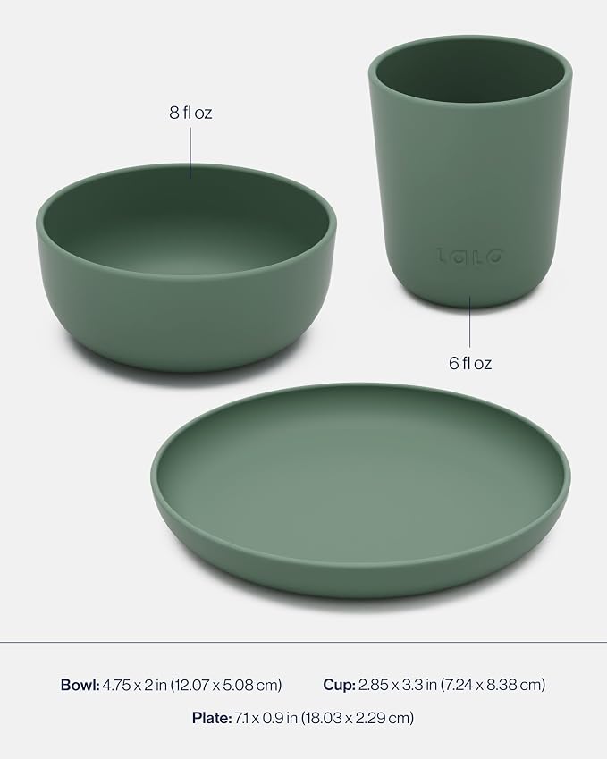 Lalo Big Bites Kids Dinnerware Starter Set - Image 4