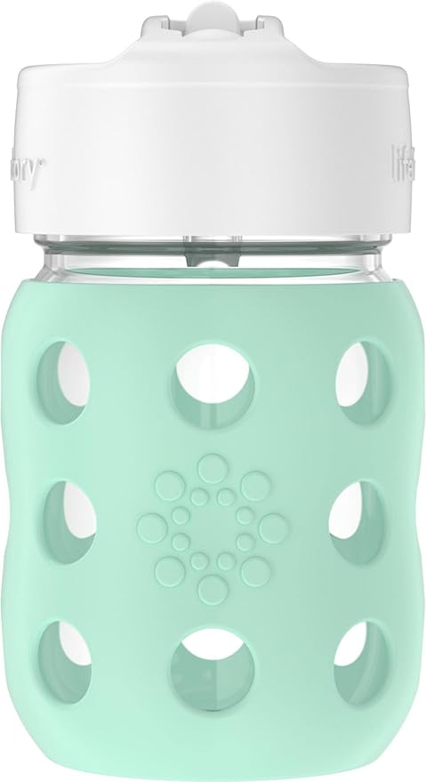 Lifefactory 8-Ounce Wide Neck Glass Baby Bottle - Image 2