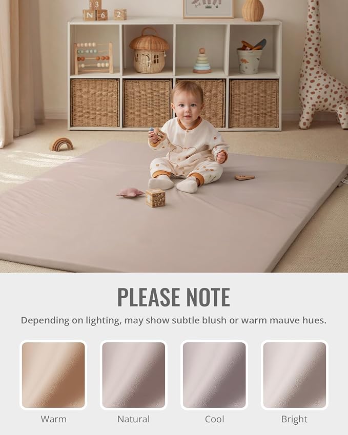 Blissful Diary Vegan Leather Baby Play Mat, Waterproof and Wipe-Clean - Image 7