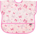 Short Sleeve Waterproof Bib for Toddlers – Feeding Apron for Mealtime, by Plie