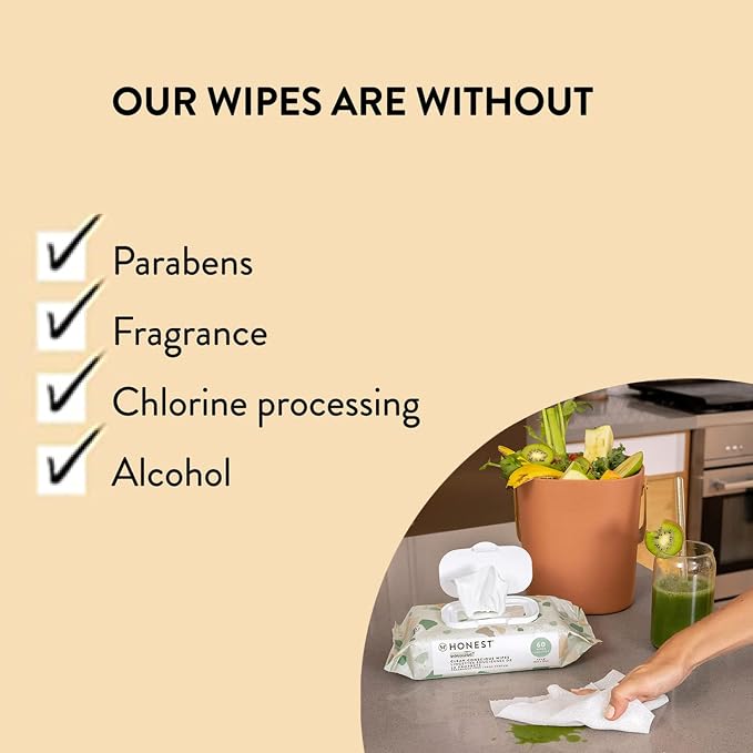 The Honest Company Clean Conscious Multi-Use Wipes Hypoallergenic and Unscented - Image 7