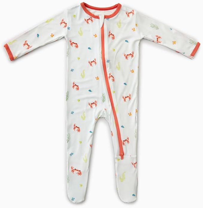 Bamboo Little Soft Baby Footie Pajamas, Baby Clothes, Newborn Sleepers by BambooLittle