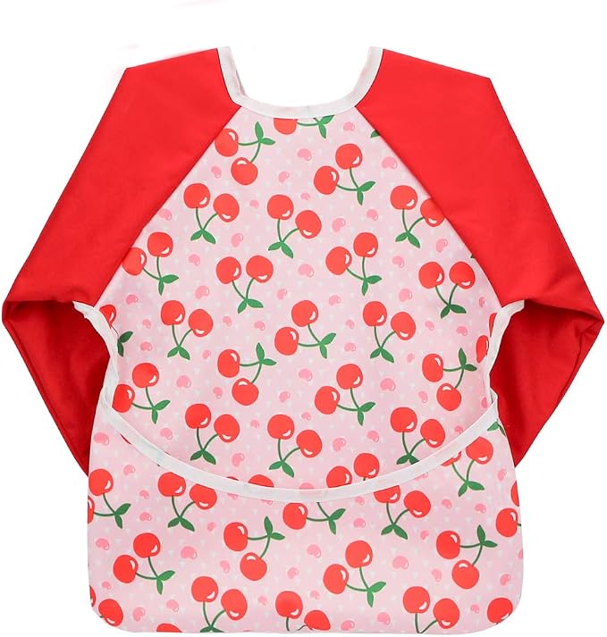 Infant Toddler Baby Waterproof Sleeved Bib, Bib by Hi+Sprout