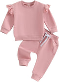 Fernvia Toddler Baby Girl Clothes 3 6 9 12 18 24 Months Fall Outfits Solid Long by Fernvia
