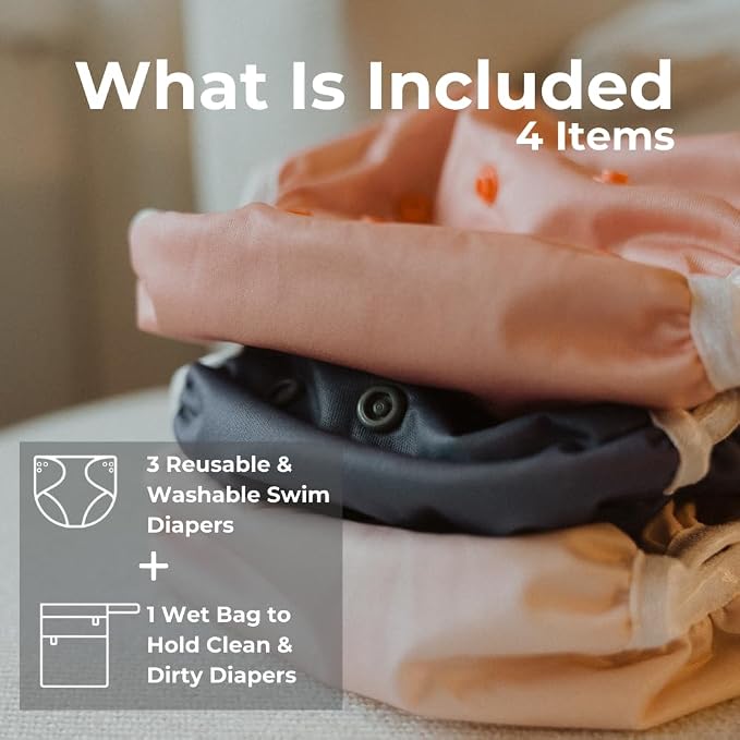 Nora's Nursery Reusable Swim Diapers and Wet Bag - Image 2