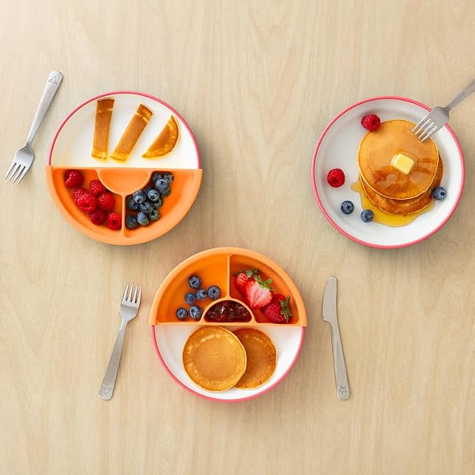 Omie® Easy Scoop Plates for Kids | Unique Design Helps Food Fall into the Spoon - Image 5