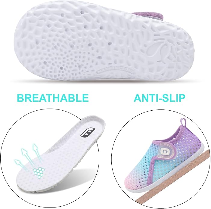 JOINFREE Baby Toddler Water Shoes Boys Girls Sandals Barefoot Kids Breathable - Image 4
