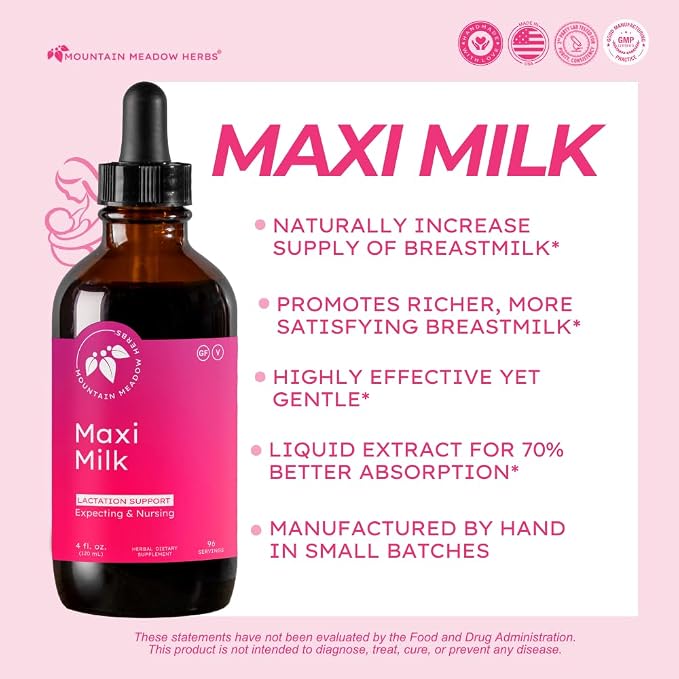Mountain Meadow Herbs Maxi-Milk- Natural Liquid Lactation Support to Increase - Image 2