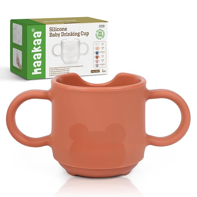 haakaa Silicone Baby Training Cup, Toddler Learning Open Cup by haakaa