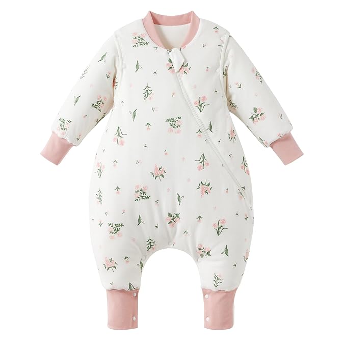Duomiaomiao 3.5 TOG Toddler Sleep Sack 12-24 Months 100% Cotton Winter Side by DuoMiaoMiao