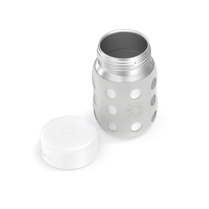 Lifefactory 8-Ounce Stainless-Steel Vacuum-Insulated Wide-Neck Baby Bottle - Image 3