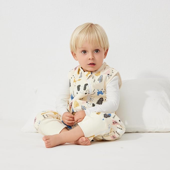 Duomiaomiao 1.5 TOG Toddler Sleep Sack 6-12 Months 100% Cotton Four Season Side - Image 4