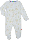 Magnetic Me Boys Modal Magnetic Baby Footie Pajamas | Silky Soft Modal Fabric | by magneticme