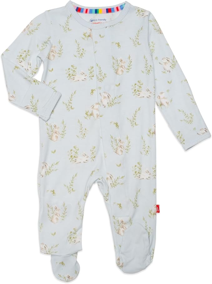 Magnetic Me Boys Modal Magnetic Baby Footie Pajamas | Silky Soft Modal Fabric | by magneticme