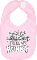 Wild Bobby Kind of Chunky Extra Hunky Humor Infant Premium Jersey Baby Bib by WildBobby