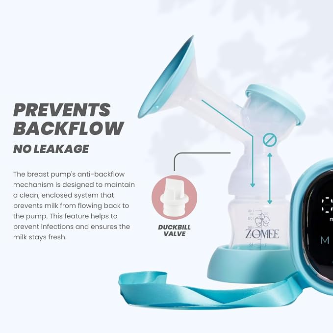 Zomee Z2 Double Electric Breast Pump, Hands Free Pumping Hospital Grade 3 Modes - Image 5