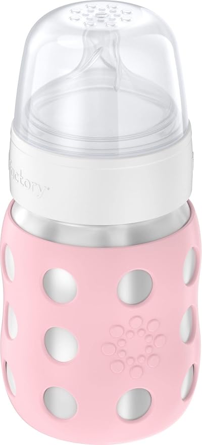 Lifefactory 8-Ounce Stainless-Steel Vacuum-Insulated Wide-Neck Baby Bottle - Image 2