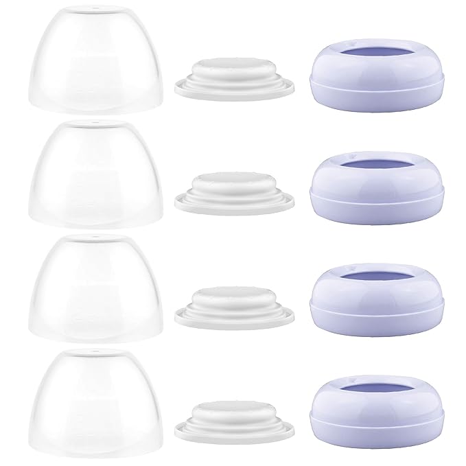 Maymom Dome Caps, Screw Rings, Sealing Discs Compatible by Maymom