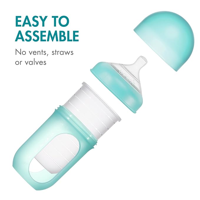 Boon Nursh Reusable Silicone Pouch Baby Bottles - Image 3